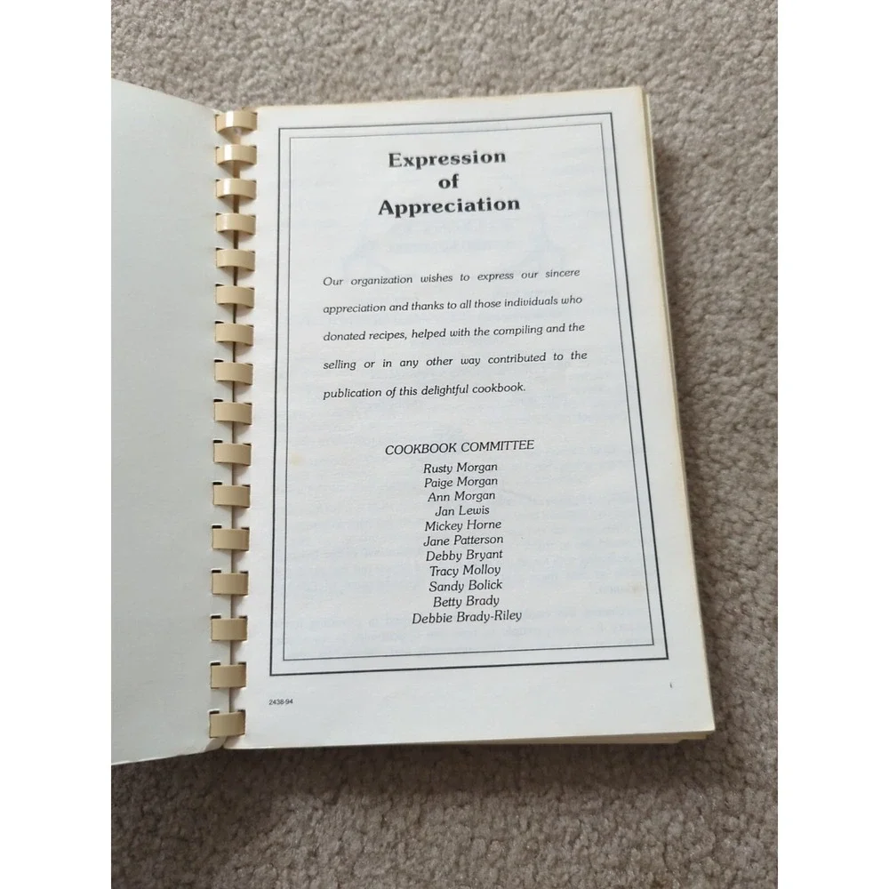 Development Of Dancers Association Spiral‎ Cookbook High Point, NC 1994